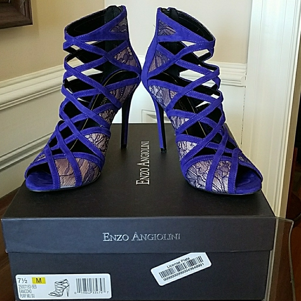 EUC Enzo Angiolini Niccho Caged Heels